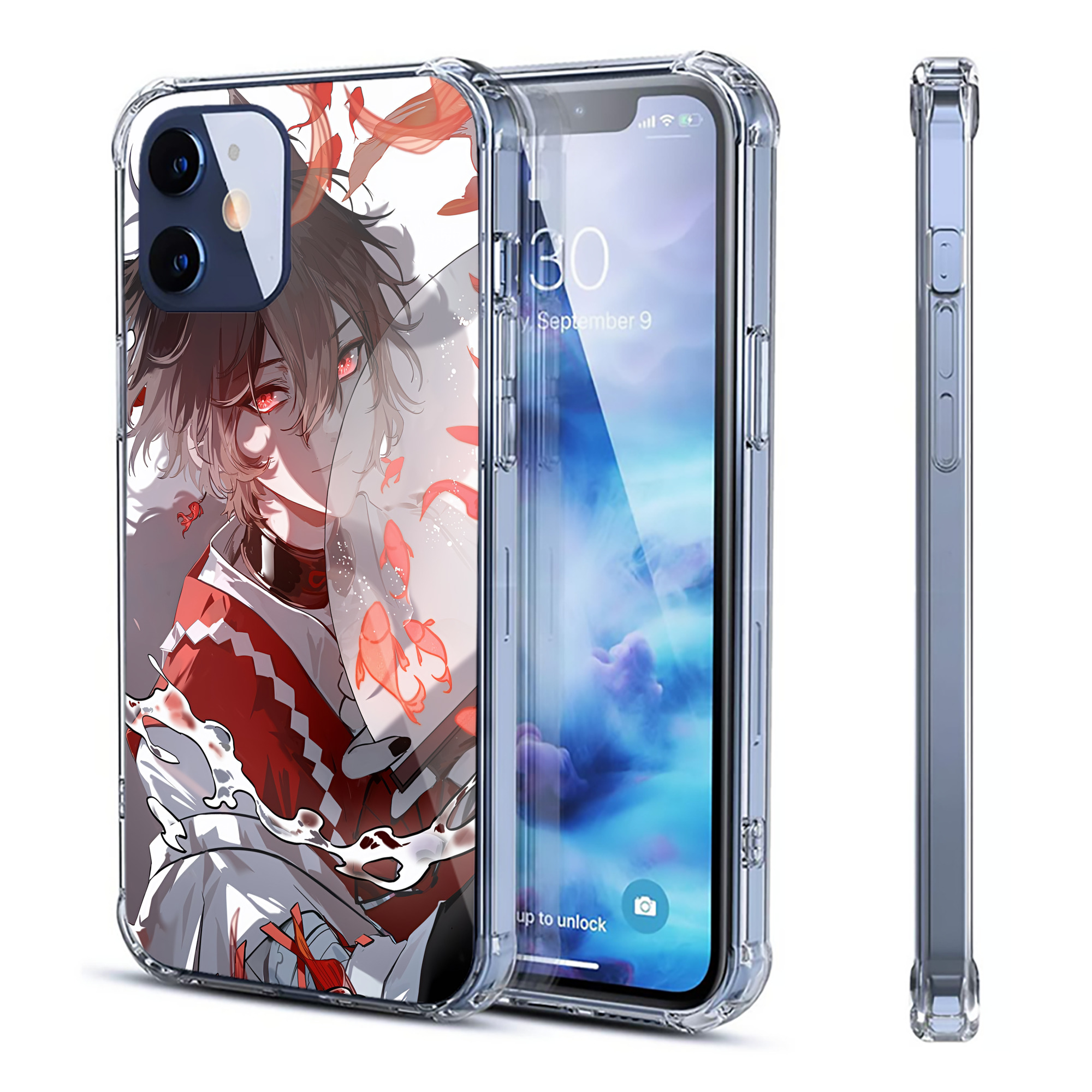 （画像用） 文豪ストレイドッグス Bungo Stray Dogs 【iPhone 12シリーズ対応】透明スマホケース（クリアソフトケース）